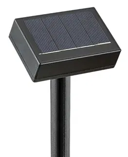 Solární dekorační svítidla Rabalux venkovní solární svítidlo Skadar LED 2W černá IP44 77007