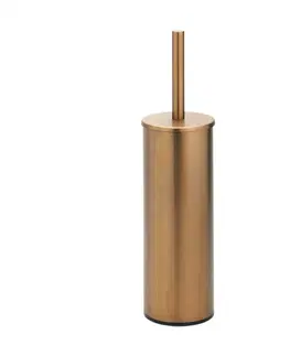 WC štětky HOPA WC štětka válcová na postavení nebo pověšení, 95×380×105 mm Barva Růžové zlato broušená KDBE155313067