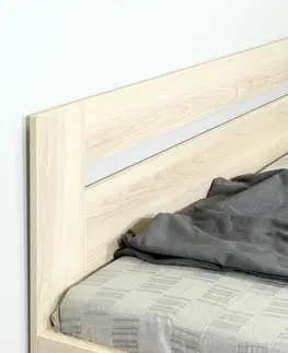 s úložným prostorem Rohová postel Richardo 120x200 s úložným prostorem a roštem, pravá