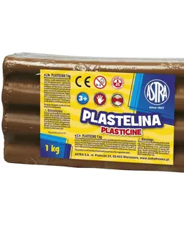 Hračky ASTRA - Plastelína 1kg Hnědá, 303111022