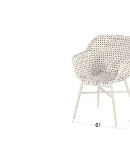 Zahradní židle a křesla Delphine Moccacino zahradní jídelní židle