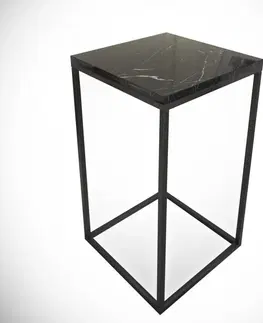 Stolky do obývacího pokoje Kalune Design Vyvýšený odkládací stolek Pure černý