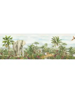Tapety Samolepicí bordura Jungle, 500 x 13,8 cm