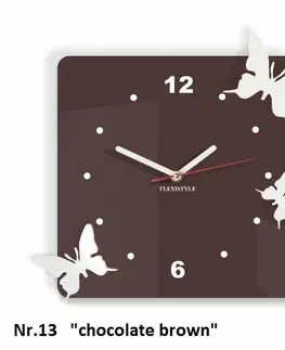 Nástěnné hodiny 3D nástěnné dekorační hodiny motýle