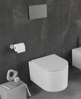 Kompletní WC sady Závěsný WC set MEXEN SOFIA 36 cm s prkénkem full bílý