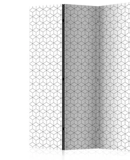 Paravány Paraván Cubes texture Dekorhome 135x172 cm (3-dílný)