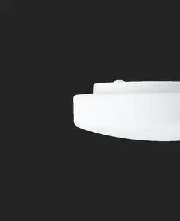 Klasická nástěnná svítidla OSMONT 59148 EDNA 3 stropní/nástěnné skleněné svítidlo bílá IP43 3000 K 14W LED HF nouzové kombinované 3 h