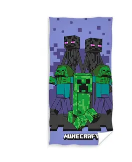 Ručníky Carbotex Dětská osuška Minecraft Enderman Monster, 70 x 140 cm