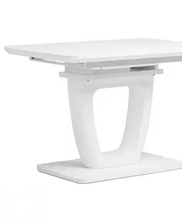 Jídelní stoly Rozkládací jídelní stůl HT-430 Autronic Bílá
