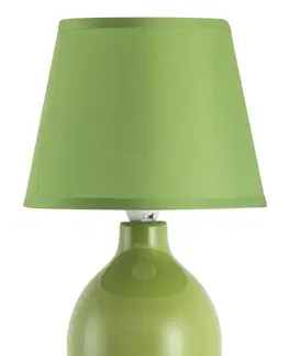 Lampy na noční stolek Rabalux stolní lampa Ingrid E14 1x MAX 40W zelená 4477