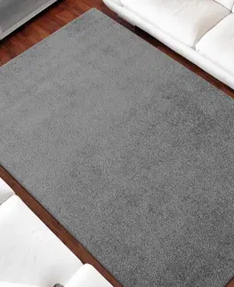 Koberce SHAGGY Jednobarevný koberec šedé barvy