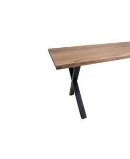 Jídelní stoly Norddan Designový jídelní stůl Finnegan, tmavý dub