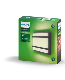 Venkovní nástěnná svítidla Philips Philips myGarden LED nástěnné světlo Petronia