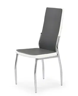 Židle HALMAR Jídelní židle Irena šedá/bílá