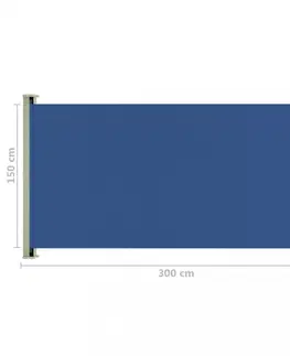 Markýzy Zatahovací boční markýza 160x300 cm Dekorhome Krémová