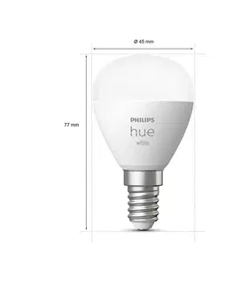 Chytré žárovky Philips Hue Philips Hue White LED kapka 2 x E14 5,7W
