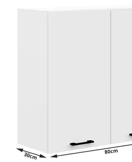Kuchyňské dolní skříňky Ak furniture Kuchyňská skříňka Olivie W I 80 cm - bílá závěsná
