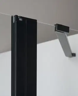 Sprchové kouty POLYSAN ZOOM LINE BLACK sprchové dveře 1100, čiré sklo ZL1311B
