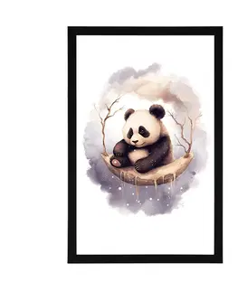 Zasněná zvířátka Plakát zasněná panda