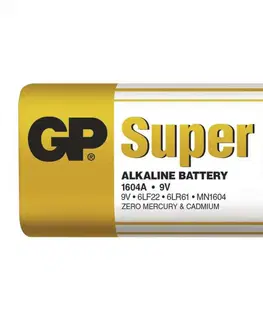 9V baterie GP Batteries GP Alkalická baterie GP Super 6LF22 (9V) fólie 1013501000