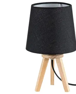 Lampy Rabalux Rabalux 2069 - Stolní lampa LYCHEE 1xE14/25W/230V černá 