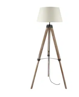 Dřevěné stojací lampy ACA Lighting Floor&Table stojanové svítidlo TF17701FOBB