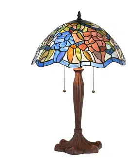 Svítidla Stolní lampa Tiffany Madlyn - 41x60 cm E27/max 2x60W Clayre & Eef 5LL-1204