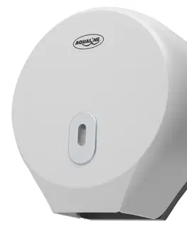 Koupelnový nábytek AQUALINE EMIKO zásobník na toaletní papír do průměru 26cm, 270x280x120, ABS bílá 1319-90