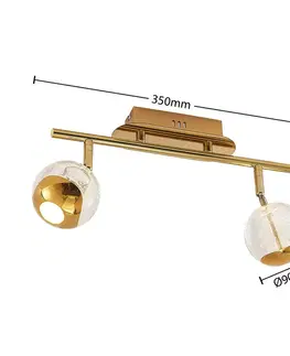 Bodová světla Lucande Lucande Kilio LED bodové osvětlení 2 zdroje zlatá