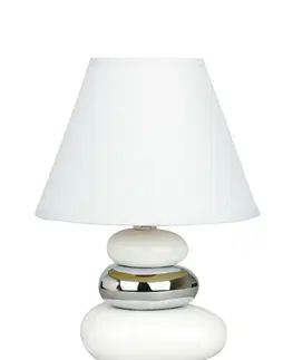 Lampy na noční stolek Rabalux stolní lampa Salem E14 1x MAX 40W bílá 4949