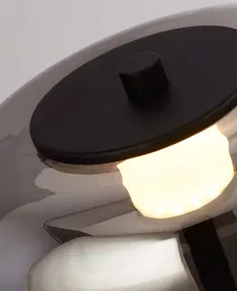 Stolní lampy Searchlight LED stolní lampa Frisbee se stínidlem ze skla