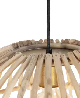 Zavesna svitidla Venkovská závěsná lampa bambusová 55 cm - Cane Magna