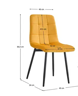 Jídelní sety Jídelní židle RAMITA Tempo Kondela Žlutá