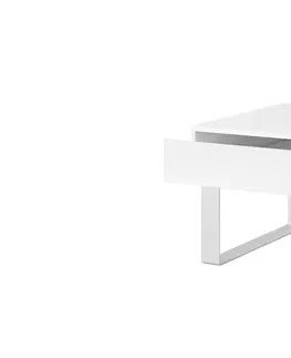 Konferenční stolky ArtGiB Konferenční stůl CALABRINI C-05 | malý Barva: Bílá / bílý lesk
