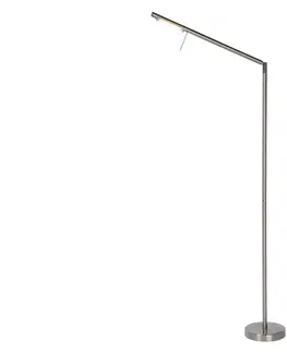 Lampy Lucide Lucide 12719/06/12 - LED Stmívatelná stojací lampa BERGAMO 1xLED/6W/230V chrom 