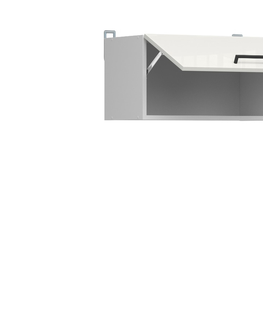 Kuchyňské linky JAMISON, skříňka nad digestoř 60 cm, bílá/bílá křída lesk 