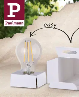 Stmívatelné LED žárovky Paulmann Paulmann LED globe E27 Inner Shape G95 4W smoke
