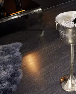 Dekorace LuxD Designový chladič šampaňského Champagne 80 cm stříbrný