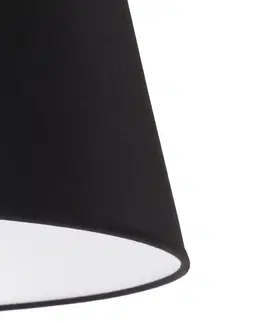 Stínidlo na lampu Duolla Stínidlo na lampu Cone výška 25,5 cm, černá chintz