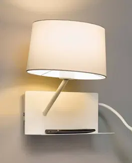 Nástěnná svítidla FARO BARCELONA S LED čtecím ramenem - nástěnné světlo Handy