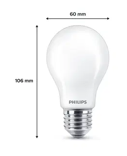 LED žárovky Philips Philips LED žárovka E27 7W 806lm 2700K matná 6ks