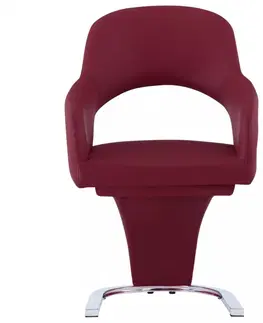 Židle Jídelní židle 6 ks umělá kůže / chrom Dekorhome Zelená