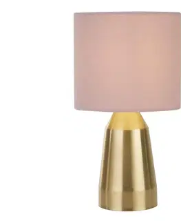 Lampy Searchlight Searchlight EU60967 - Stolní lampa HOLLIS 1xE14/7W/230V růžová 