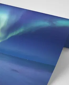 Samolepící tapety Samolepící fototapeta polární záře nad oceánem