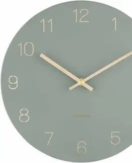 Hodiny Karlsson 5788GR designové nástěnné hodiny, pr. 30 cm