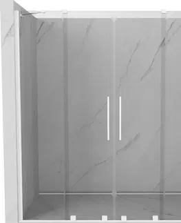 Sprchové kouty MEXEN/S Velar Duo posuvné sprchové dveře 200, transparent, białe 871-200-000-02-20