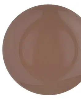 Talíře Orion Talíř ker. mělký ALFA kulatý pr. 27 cm hnědá 