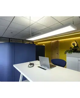 Závěsná kancelářska svítidla BIG WHITE (SLV) WORKLIGHT PRO 150 závěsné svítidlo, 150 cm, 4000 K, DALI, Touch, bílá 1007472