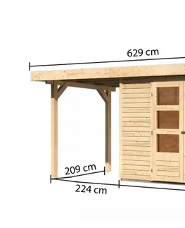 Zahradní domky Dřevěný zahradní domek RETOLA 5 Lanitplast 601 cm