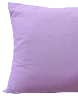 Dekorační povlaky na polštáře Jednobarevný povlak v slabě fialové barvě